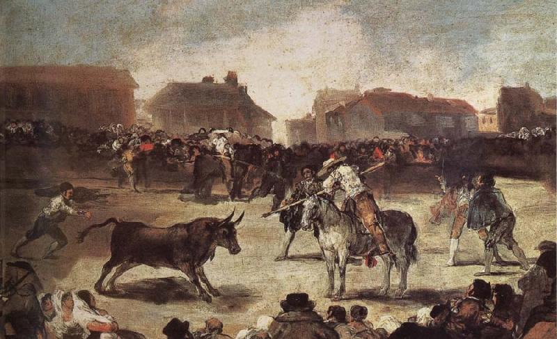 Francisco Goya The Bullfight oil painting picture